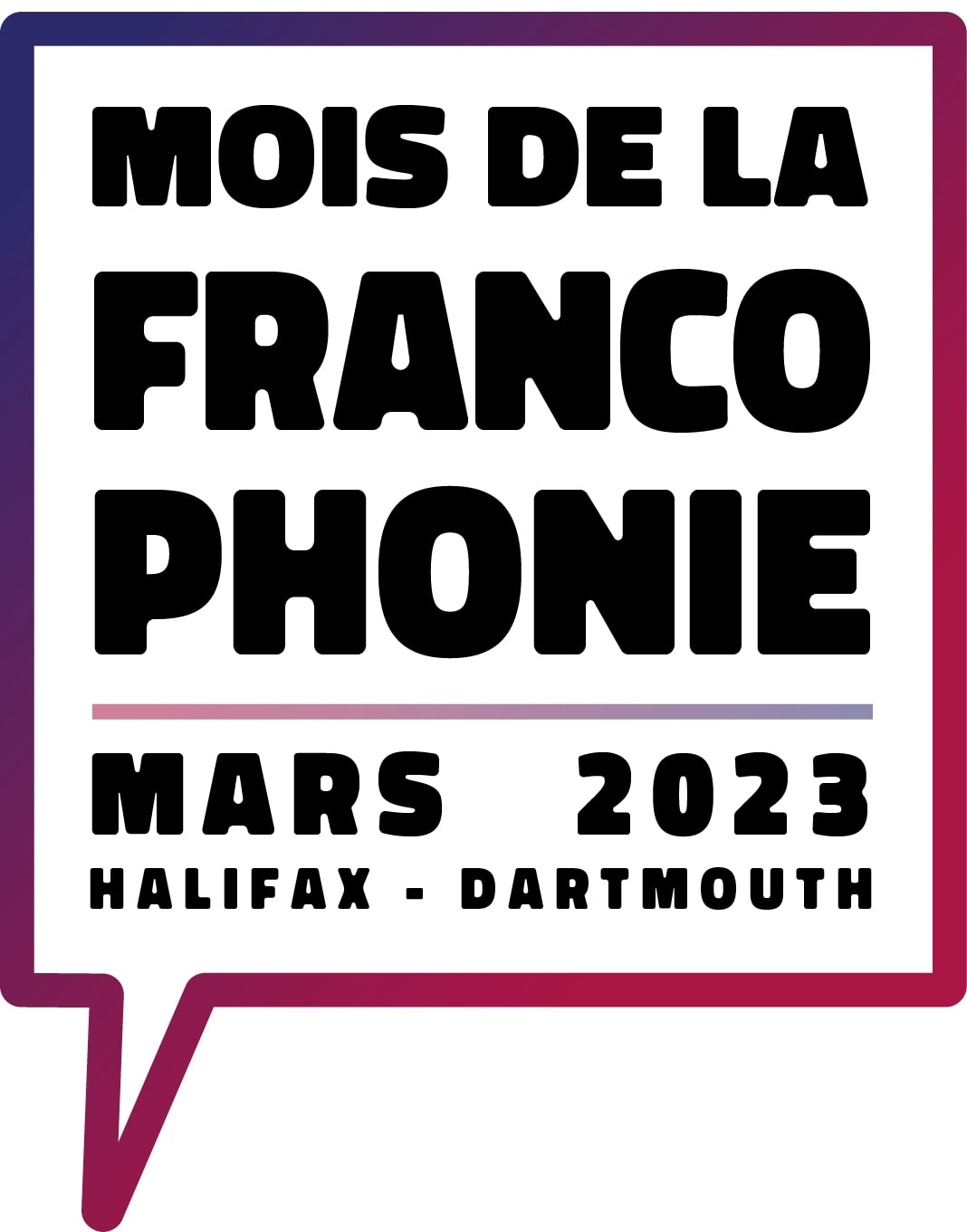 logo du Mois de la Francophonie 2023 Halifax