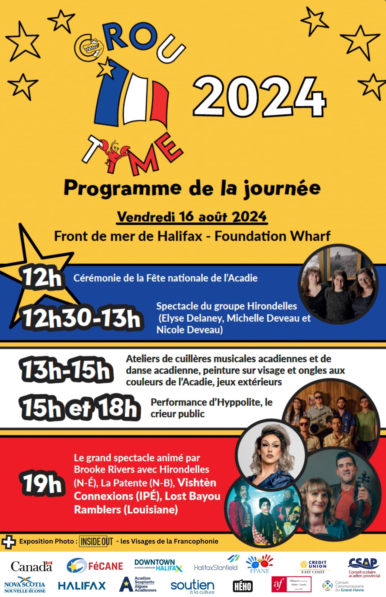 Programme du Grou Tyme 2024 Halifax